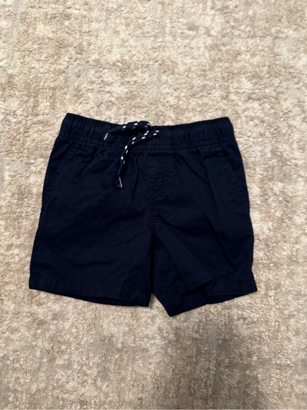 Cat & Jack Navy Pull-On Shorts with Drawstring size 12M